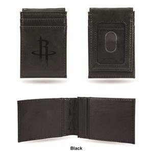 Mens NBA Houston Rockets Faux Leather Front Pocket Wallet alternate view