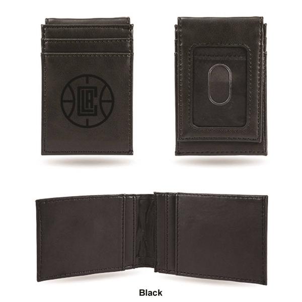 Mens NBA Los Angeles Clippers Faux Leather Front Pocket Wallet alternate view