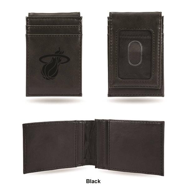 Mens NBA Miami Heat Faux Leather Front Pocket Wallet alternate view