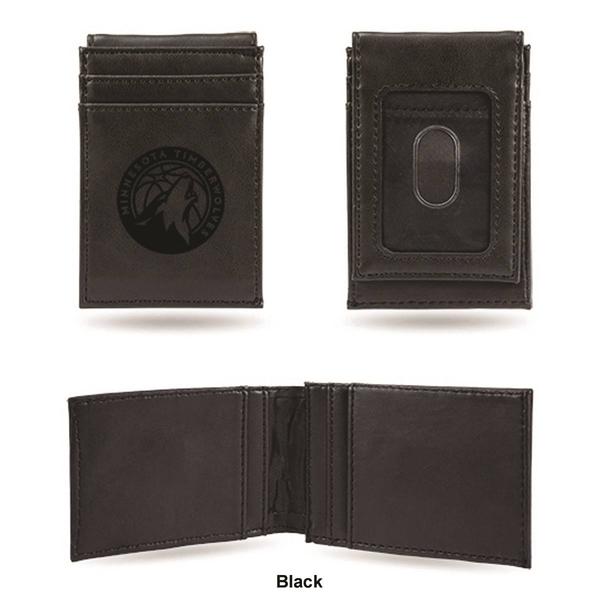 Mens NBA Minnesota Timberwolves Faux Leather Front Pocket Wallet alternate view