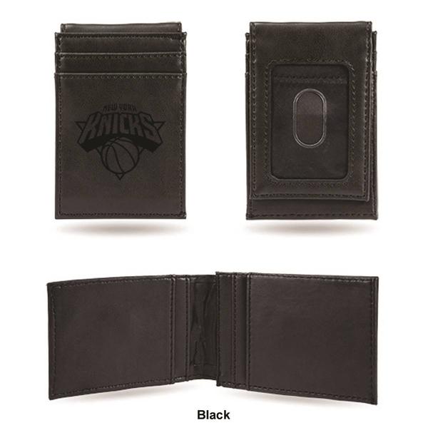 Mens NBA New York Knicks Faux Leather Front Pocket Wallet alternate view