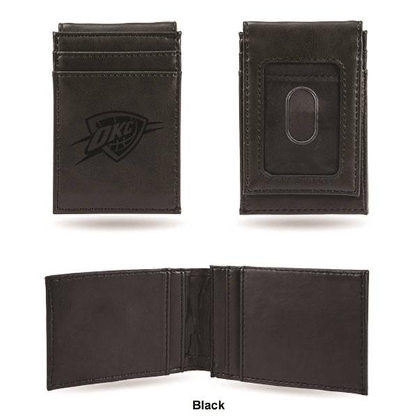 Mens NBA Oklahoma City Thunder Faux Leather Front Pocket Wallet alternate view