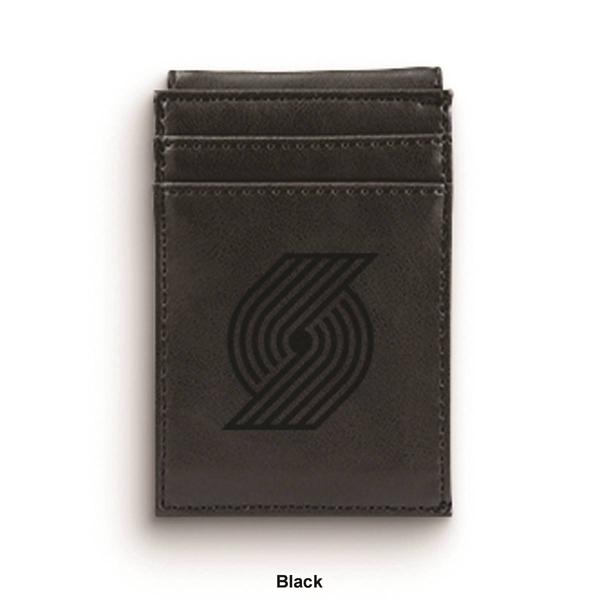 Mens NBA Portland Trail Blazers Faux Leather Front Pocket Wallet alternate view