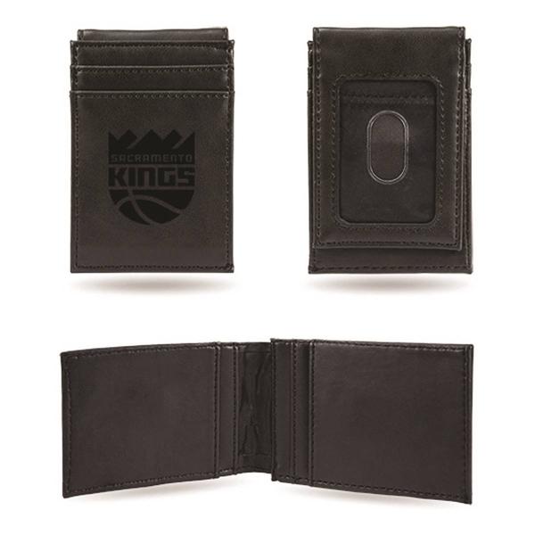 Mens NBA Sacramento Kings Faux Leather Front Pocket Wallet