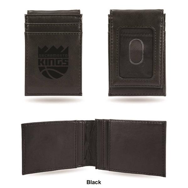 Mens NBA Sacramento Kings Faux Leather Front Pocket Wallet alternate view