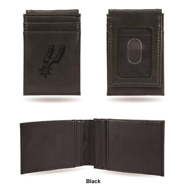 Mens NBA San Antonio Spurs Faux Leather Front Pocket Wallet alternate view