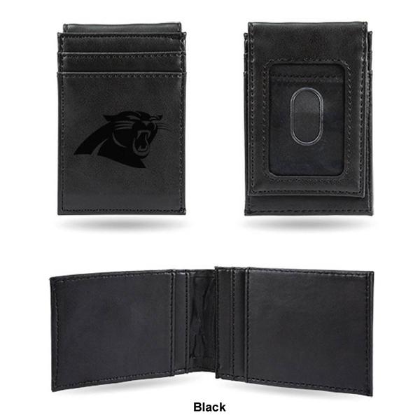 Mens NFL Carolina Panthers Faux Leather Front Pocket Wallet alternate view