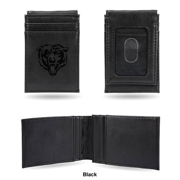 Mens NFL Chicago Bears Faux Leather Front Pocket Wallet alternate view