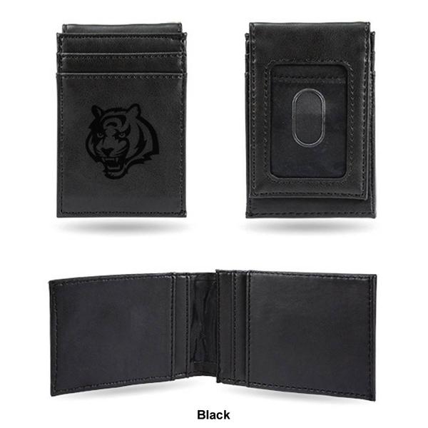 Mens NFL Cincinnati Bengals Faux Leather Front Pocket Wallet alternate view