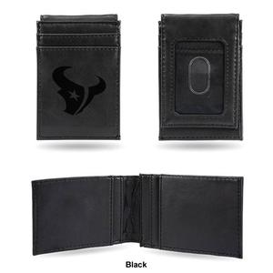 Mens NFL Houston Texans Faux Leather Front Pocket Wallet alternate view