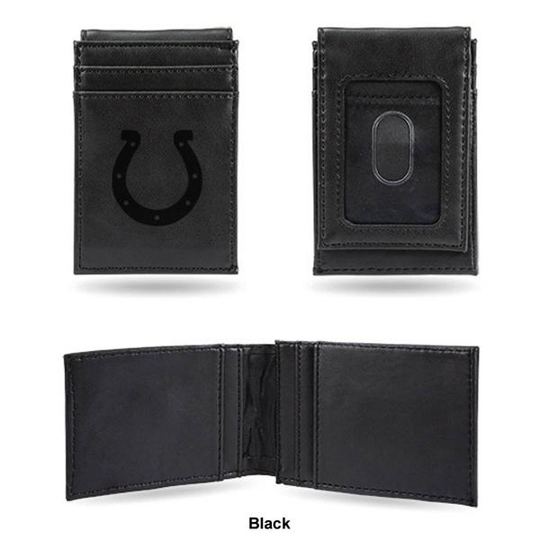 Mens NFL Indianapolis Colts Faux Leather Front Pocket Wallet alternate view