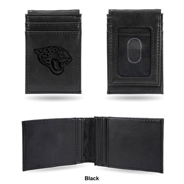 Mens NFL Jacksonville Jaguars Faux Leather Front Pocket Wallet alternate view