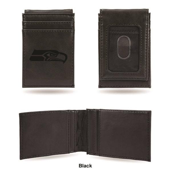 Mens NFL New Orleans Saints Faux Leather Front Pocket Wallet alternate view