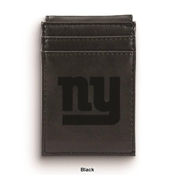 Mens NFL New York Giants Faux Leather Front Pocket Wallet alternate view
