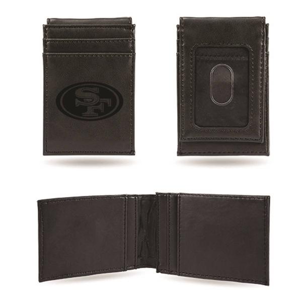 Mens NFL San Francisco 49ers Faux Leather Front Pocket Wallet