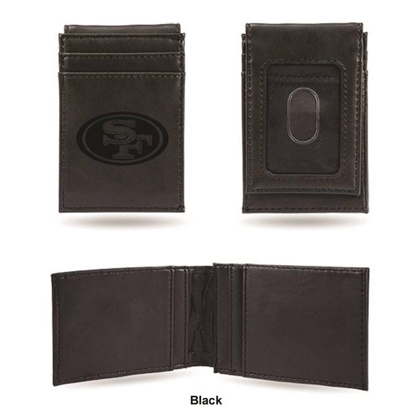 Mens NFL San Francisco 49ers Faux Leather Front Pocket Wallet alternate view