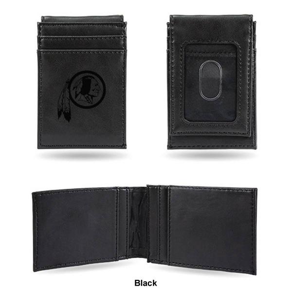 Mens NFL Washington Commanders Faux Leather Pocket Wallet alternate view