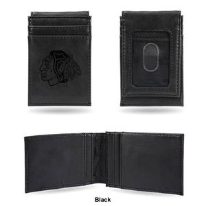 Mens NHL Chicago Blackhawks Faux Leather Front Pocket Wallet alternate view