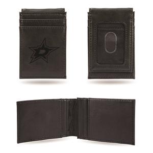 Mens NHL Dallas Stars Faux Leather Front Pocket Wallet