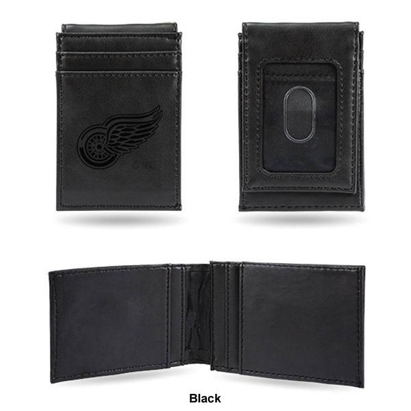 Mens NHL Detroit Red Wings Faux Leather Front Pocket Wallet alternate view