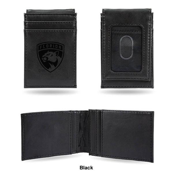 Mens NHL Florida Panthers Faux Leather Front Pocket Wallet alternate view