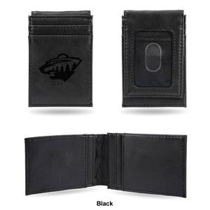 Mens NHL Minnesota Wild Faux Leather Front Pocket Wallet alternate view