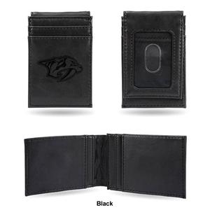 Mens NHL Nashville Predators Faux Leather Front Pocket Wallet alternate view