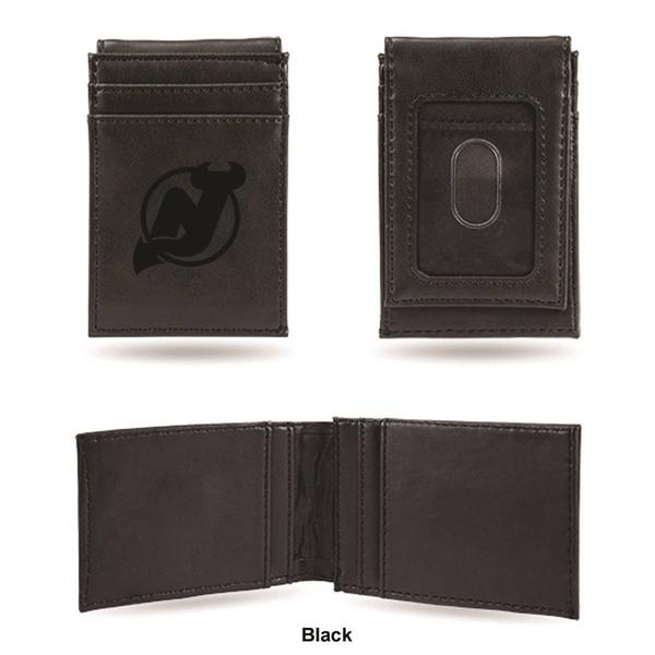 Mens NHL New Jersey Devils Faux Leather Front Pocket Wallet alternate view