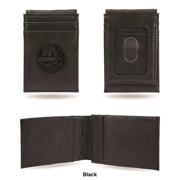 Mens NHL New York Islanders Faux Leather Front Pocket Wallet alternate view