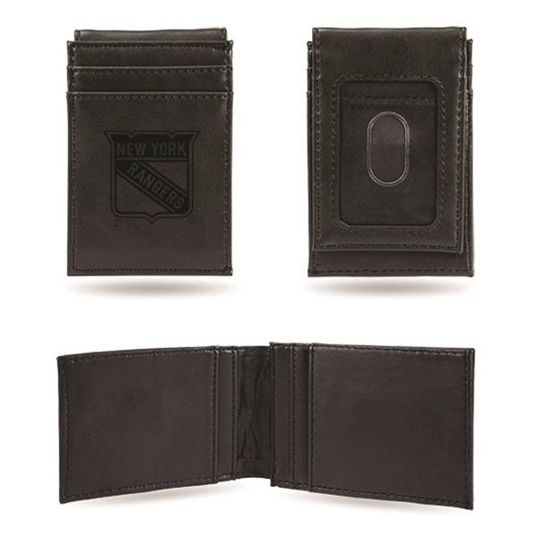 Mens NHL New York Rangers Faux Leather Front Pocket Wallet