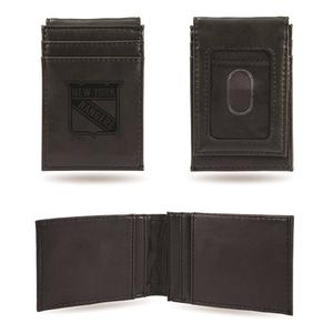 Mens NHL New York Rangers Faux Leather Front Pocket Wallet
