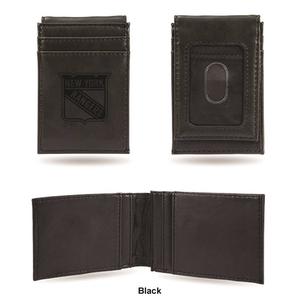 Mens NHL New York Rangers Faux Leather Front Pocket Wallet alternate view