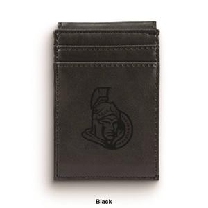 Mens NHL Ottawa Senators Faux Leather Front Pocket Wallet alternate view