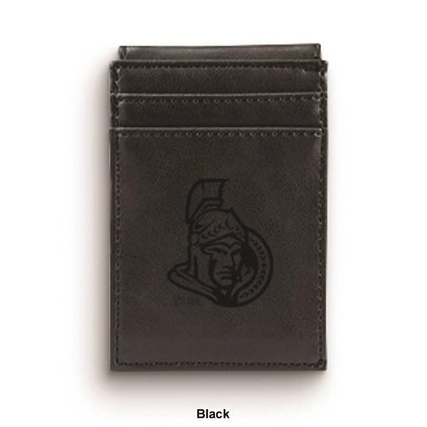 Mens NHL Ottawa Senators Faux Leather Front Pocket Wallet alternate view