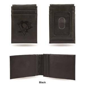 Mens NHL Pittsburgh Penguins Faux Leather Front Pocket Wallet alternate view