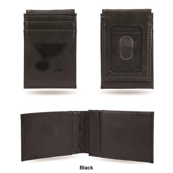 Mens NHL St. Louis Blues Faux Leather Front Pocket Wallet alternate view