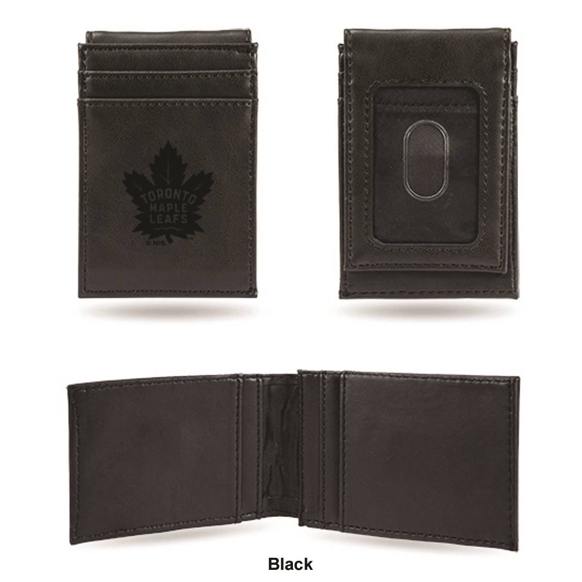 Mens NHL Toronto Maple Leafs Faux Leather Front Pocket Wallet