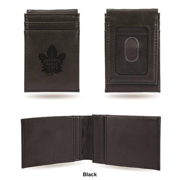 Mens NHL Toronto Maple Leafs Faux Leather Front Pocket Wallet alternate view
