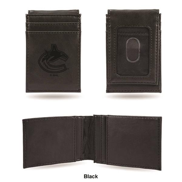 Mens NHL Vancouver Canucks Faux Leather Front Pocket Wallet alternate view