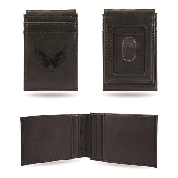 Mens NHL Washington Capitals Faux Leather Front Pocket Wallet