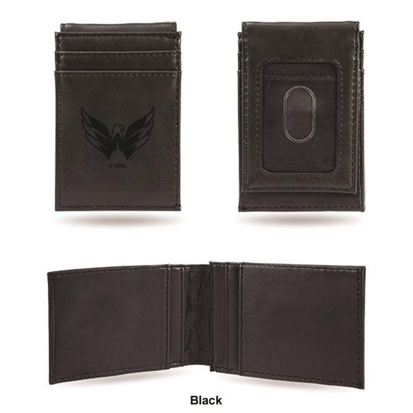 Mens NHL Washington Capitals Faux Leather Front Pocket Wallet alternate view