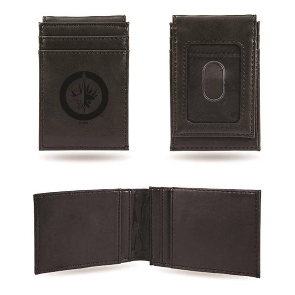 Mens NHL Winnipeg Jets Faux Leather Front Pocket Wallet