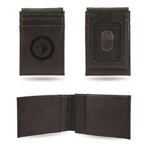 Mens NHL Winnipeg Jets Faux Leather Front Pocket Wallet