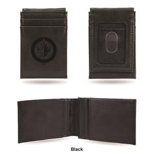 Mens NHL Winnipeg Jets Faux Leather Front Pocket Wallet alternate view