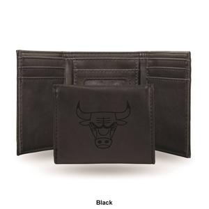Mens NBA Chicago Bulls Faux Leather Trifold Wallet alternate view