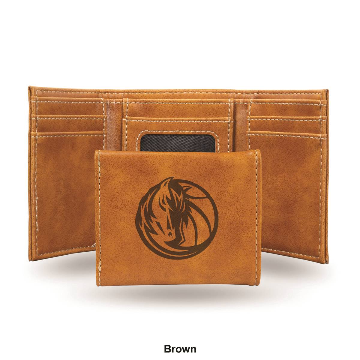 Mens NBA Dallas Mavericks Faux Leather Trifold Wallet