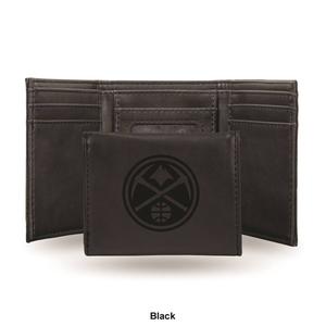 Mens NBA Denver Nuggets Faux Leather Trifold Wallet alternate view