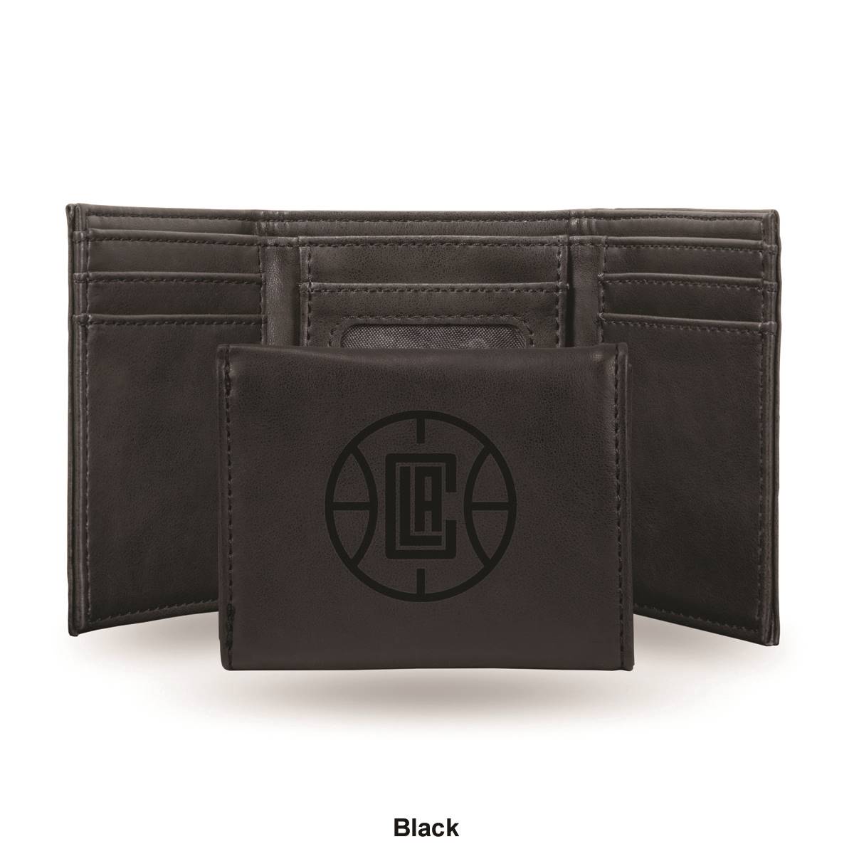 Mens NBA Los Angeles Clippers Faux Leather Trifold Wallet