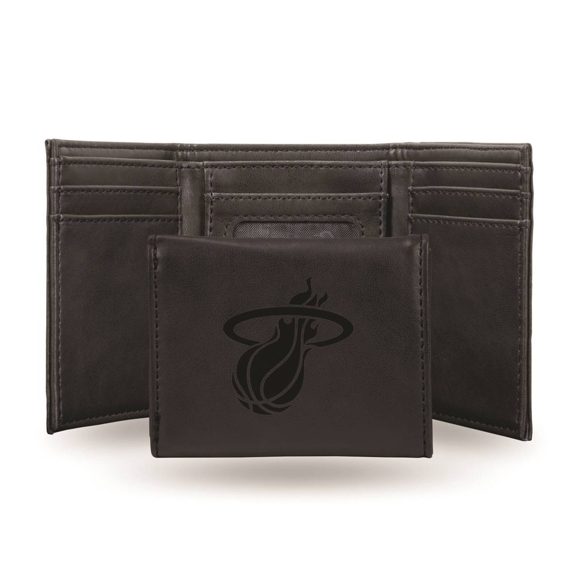 Mens NBA Miami Heat Faux Leather Trifold Wallet