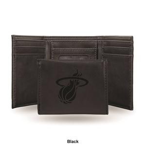 Mens NBA Miami Heat Faux Leather Trifold Wallet alternate view